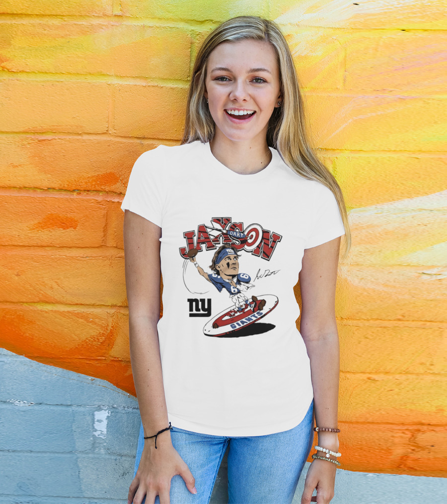 Jaxson New York Giants Football Caricature Ny Giants T-Shirt