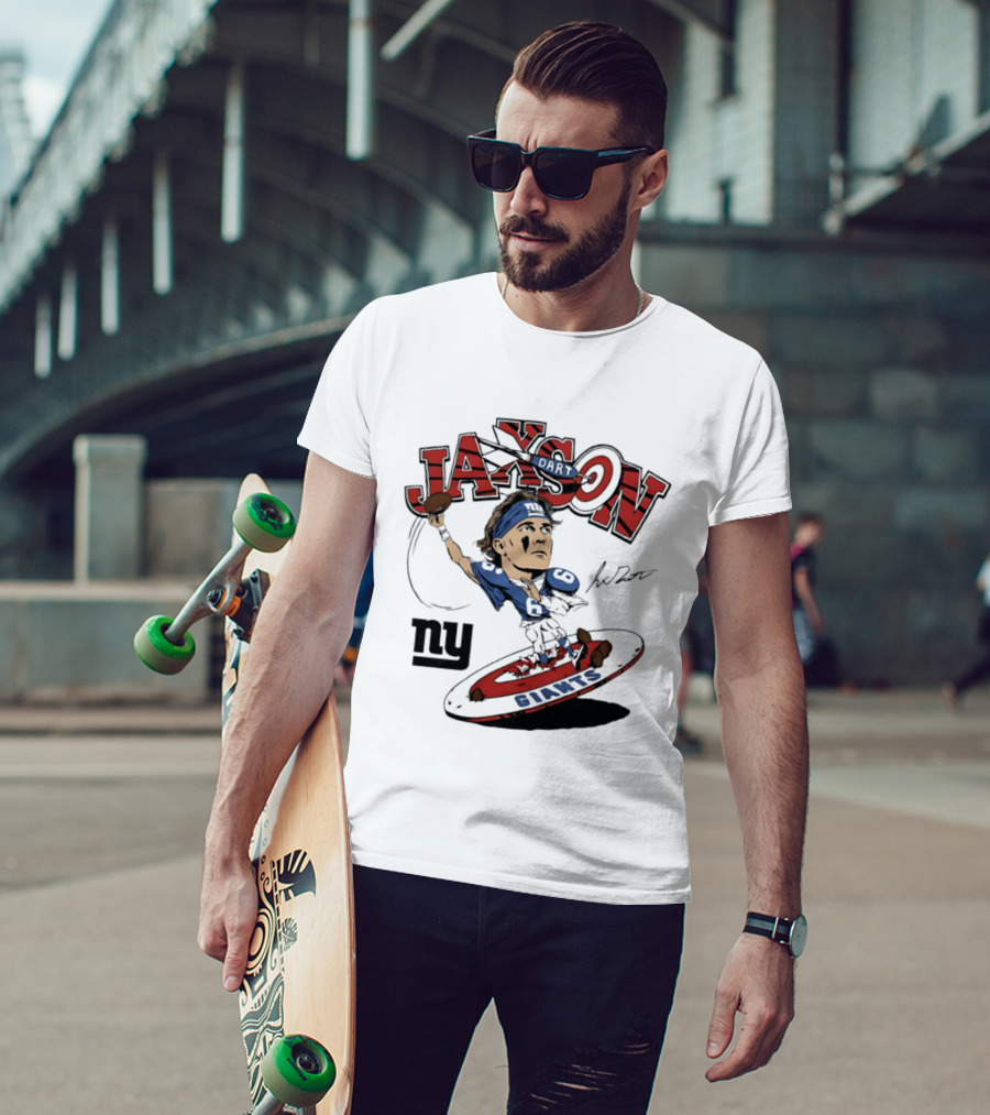Jaxson New York Giants Football Caricature Ny Giants T-Shirt