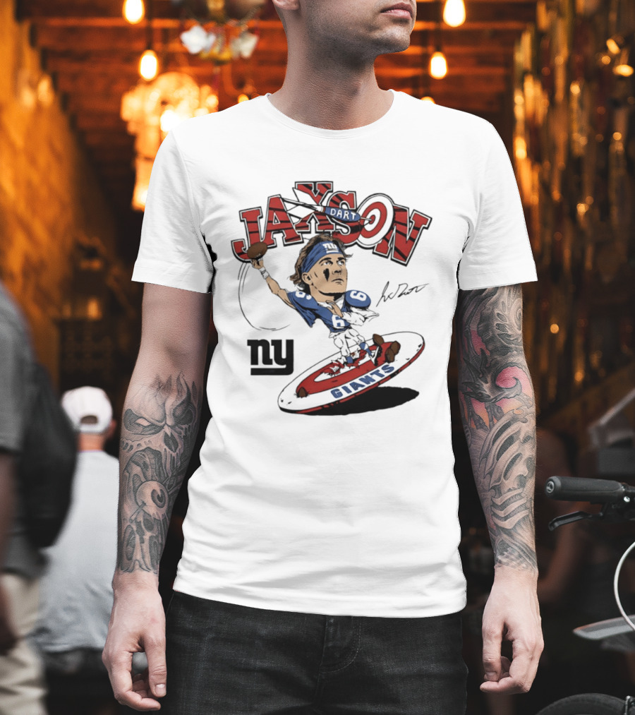 Jaxson New York Giants Football Caricature Ny Giants T-Shirt