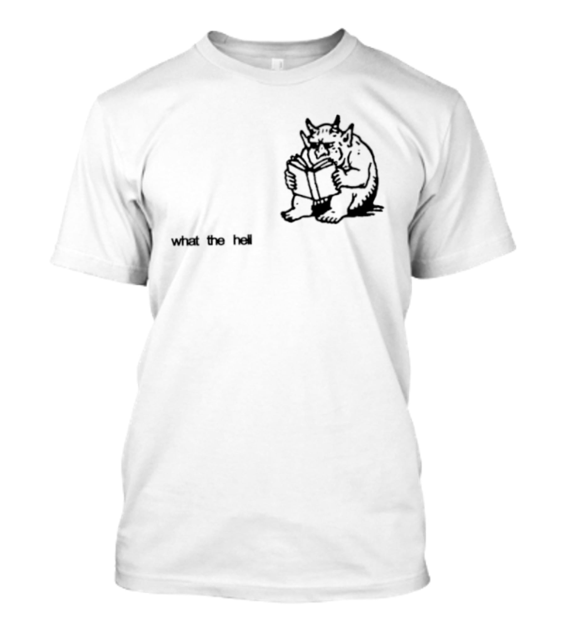 What The Hell Devil Reading Book What The Hell T-Shirt