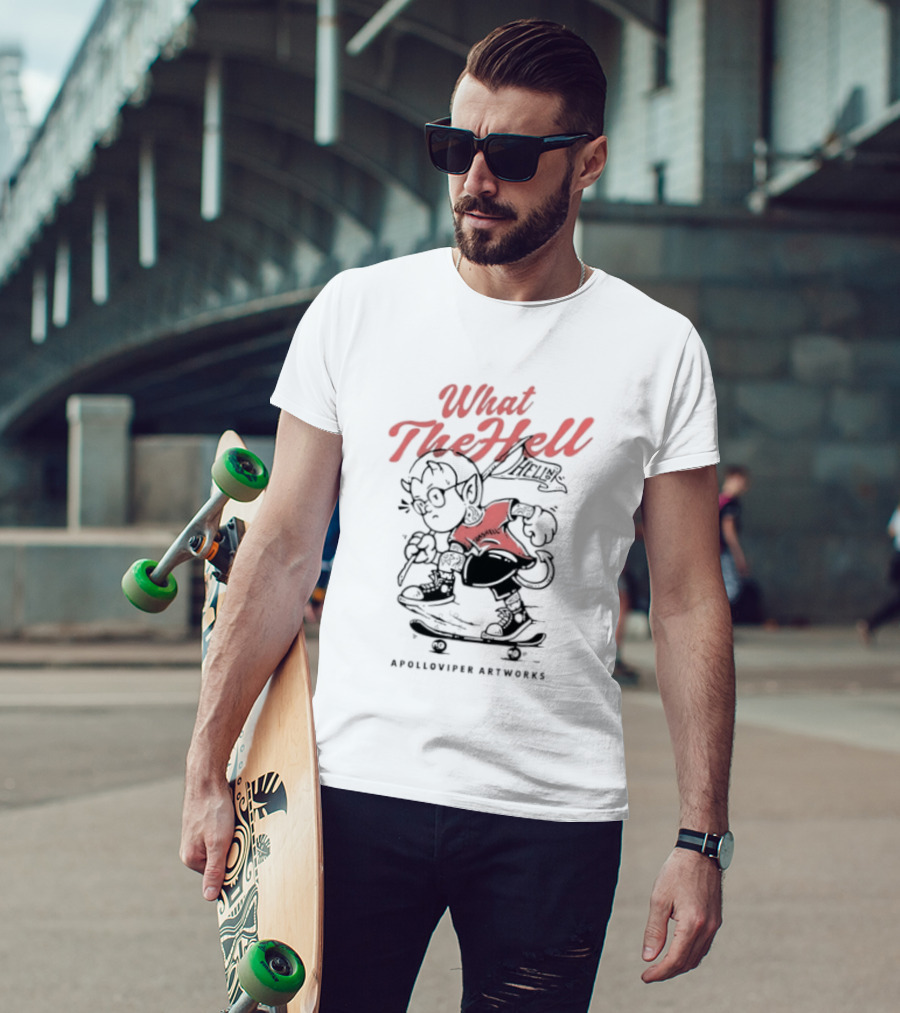 What The Hell Apolloviper Artworks Retro Cartoon T-Shirt