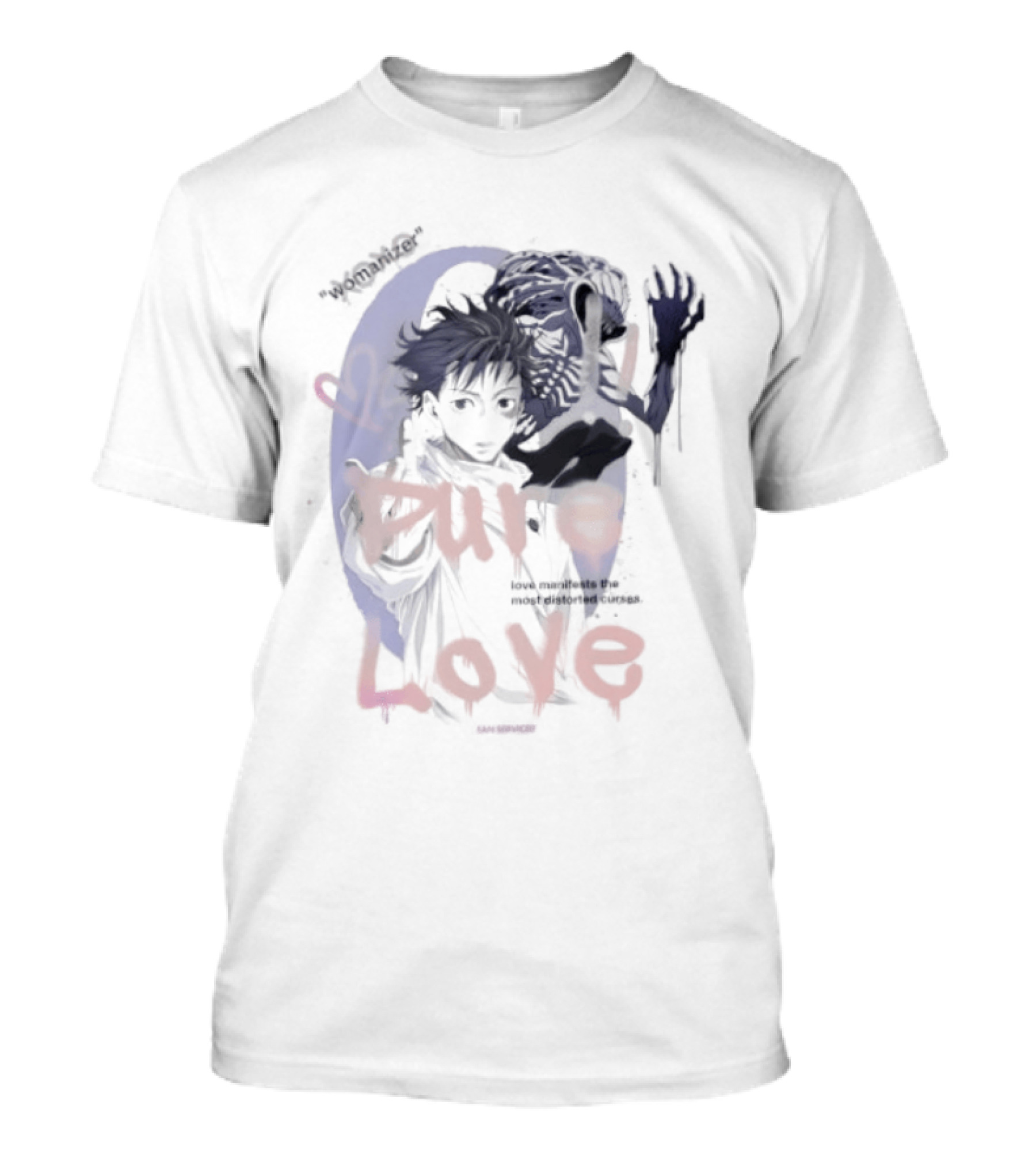 Yuta Okkotsu Pure Love Manifests Distorted Curses Womanizer Service T-Shirt