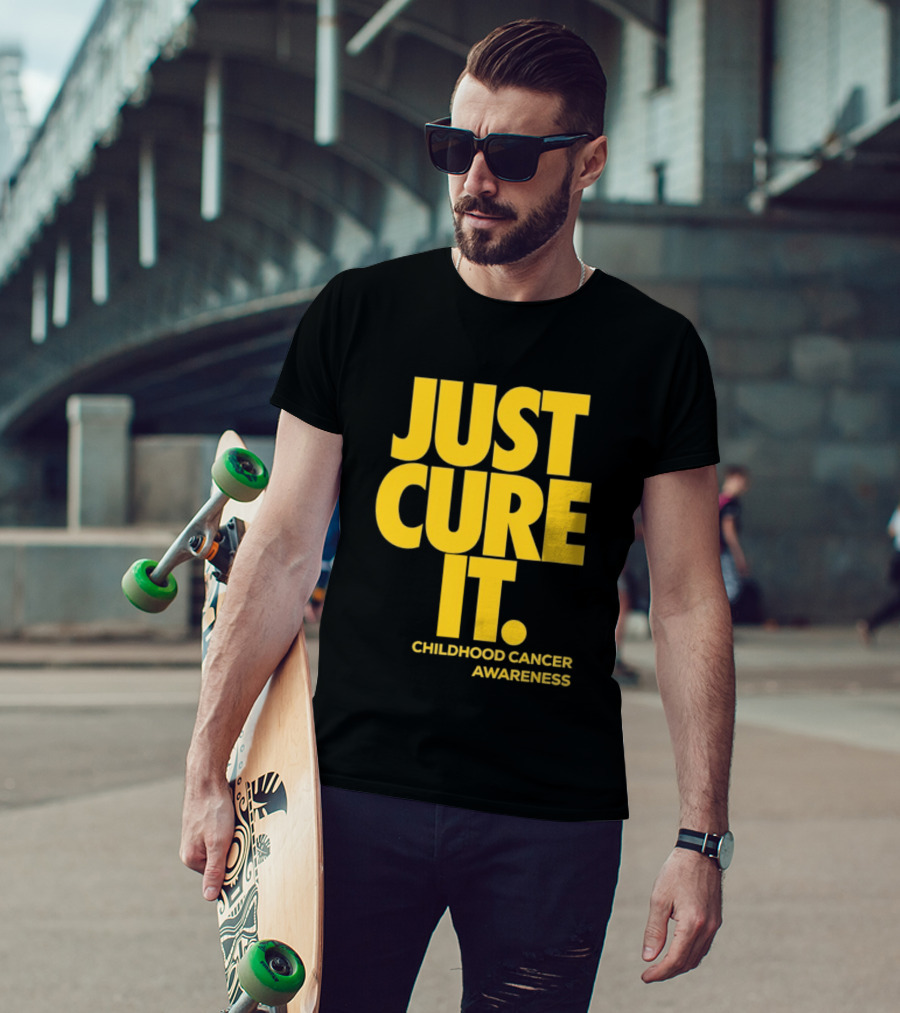 Just Cure It Childhood Cancer Awareness Fundraiser Campaign T-Shirt