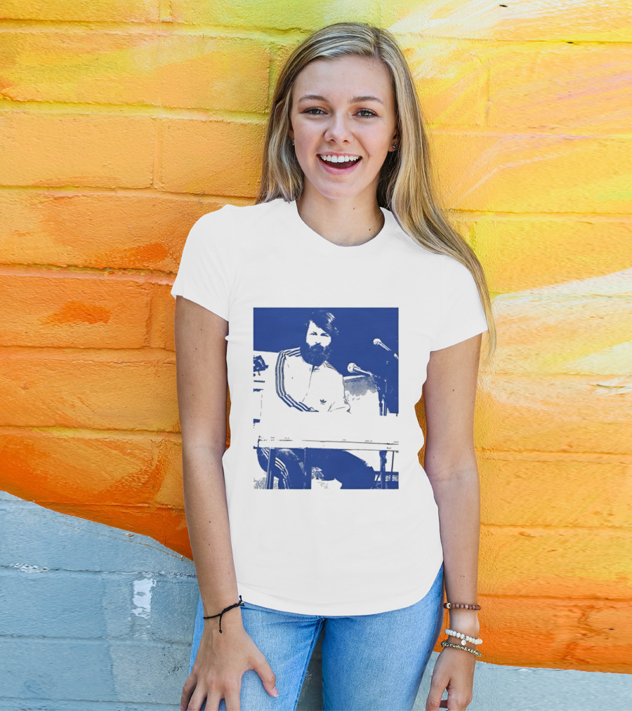 Brian Wilson Piano Microphone Live Performance T-Shirt