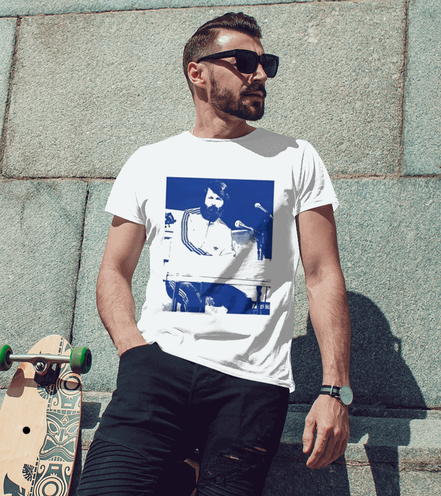Brian Wilson Piano Microphone Live Performance T-Shirt