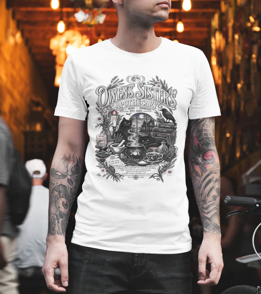 Owens Sister's Apothecary Est 1995 Candles And Herbs T-Shirt