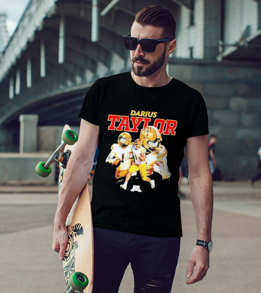 Darius Taylor Minnesota Golden Gophers Football Collage T-Shirt