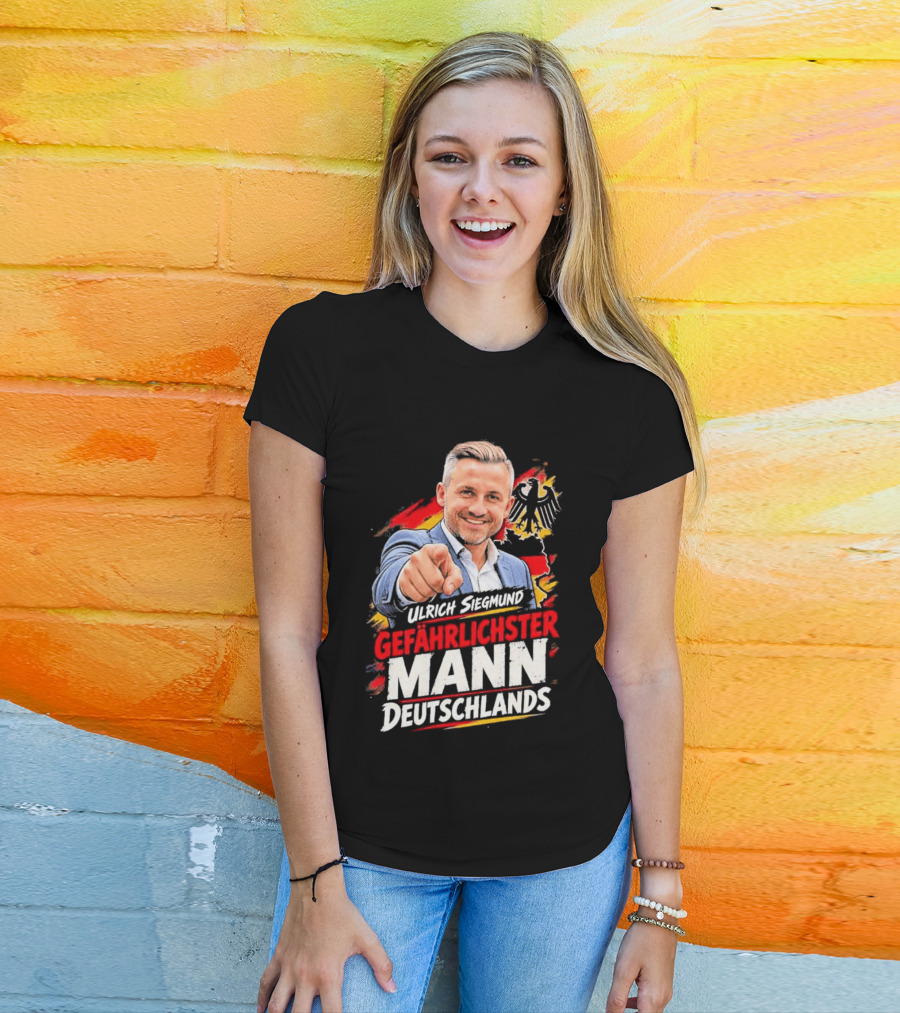 Ulrich Siegmund Gefährlichster Mann Deutschlands Adler Sketch T-Shirt