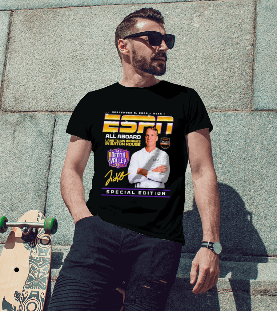 ESPN Special Edition September 5 2026 Week 1 All Aboard Tigers Express Death Valley Gameday T-Shirt