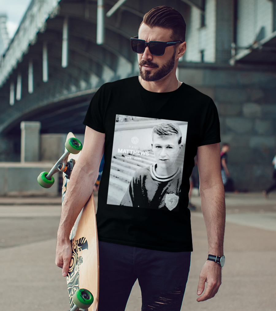 Paul Matthews 1946 2026 Memoriam Soccer Emblem Rugby T-Shirt