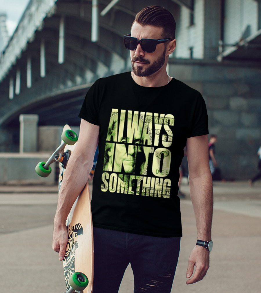 Benjamin Franklin Always Into Something Money T-Shirt