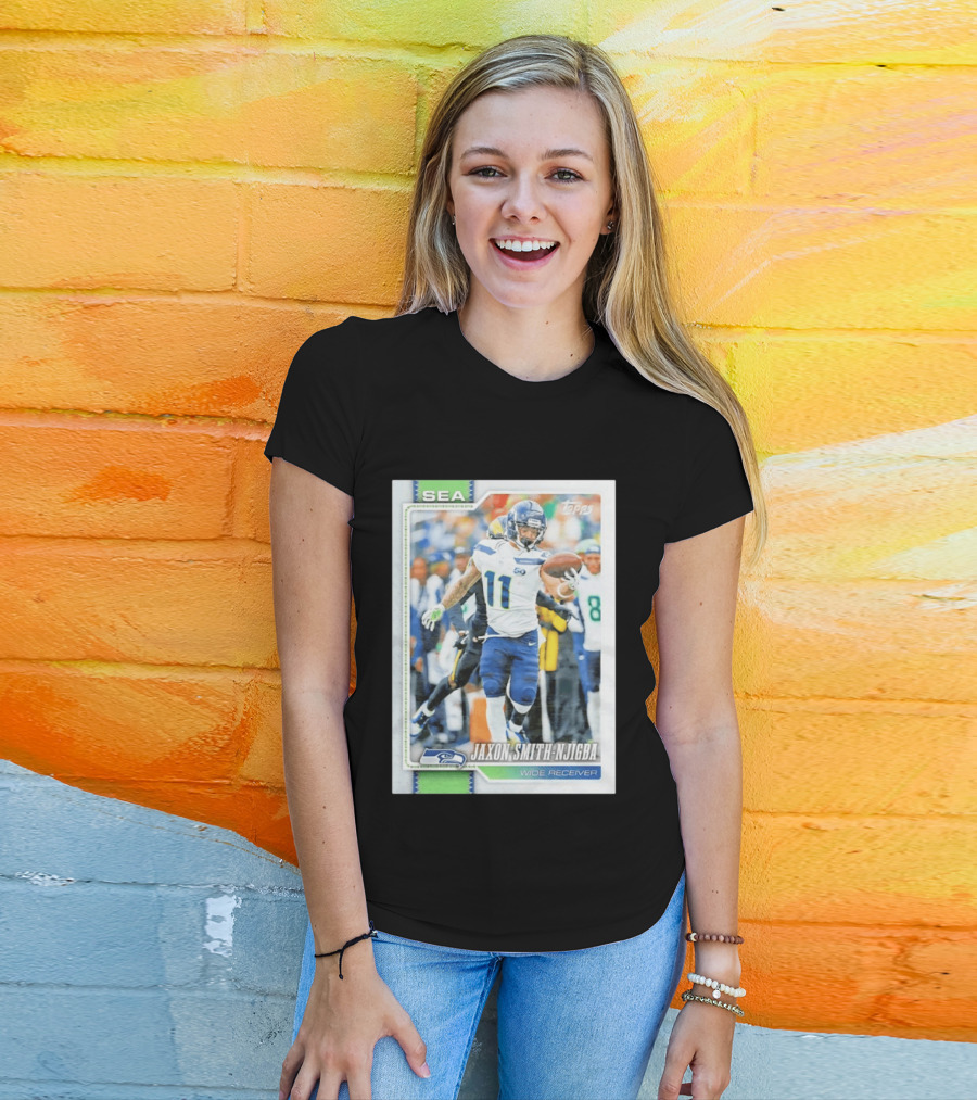 Jaxon Smith Njigba Seattle Seahawks Wide Receiver 2026 Topps Football Card T-Shirt