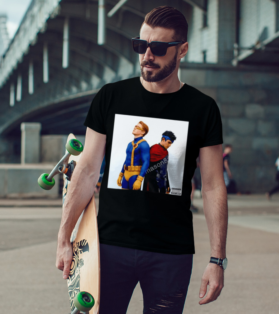 Cyclops And Wiccan Heartstopper X Men Comic Collaboration T-Shirt