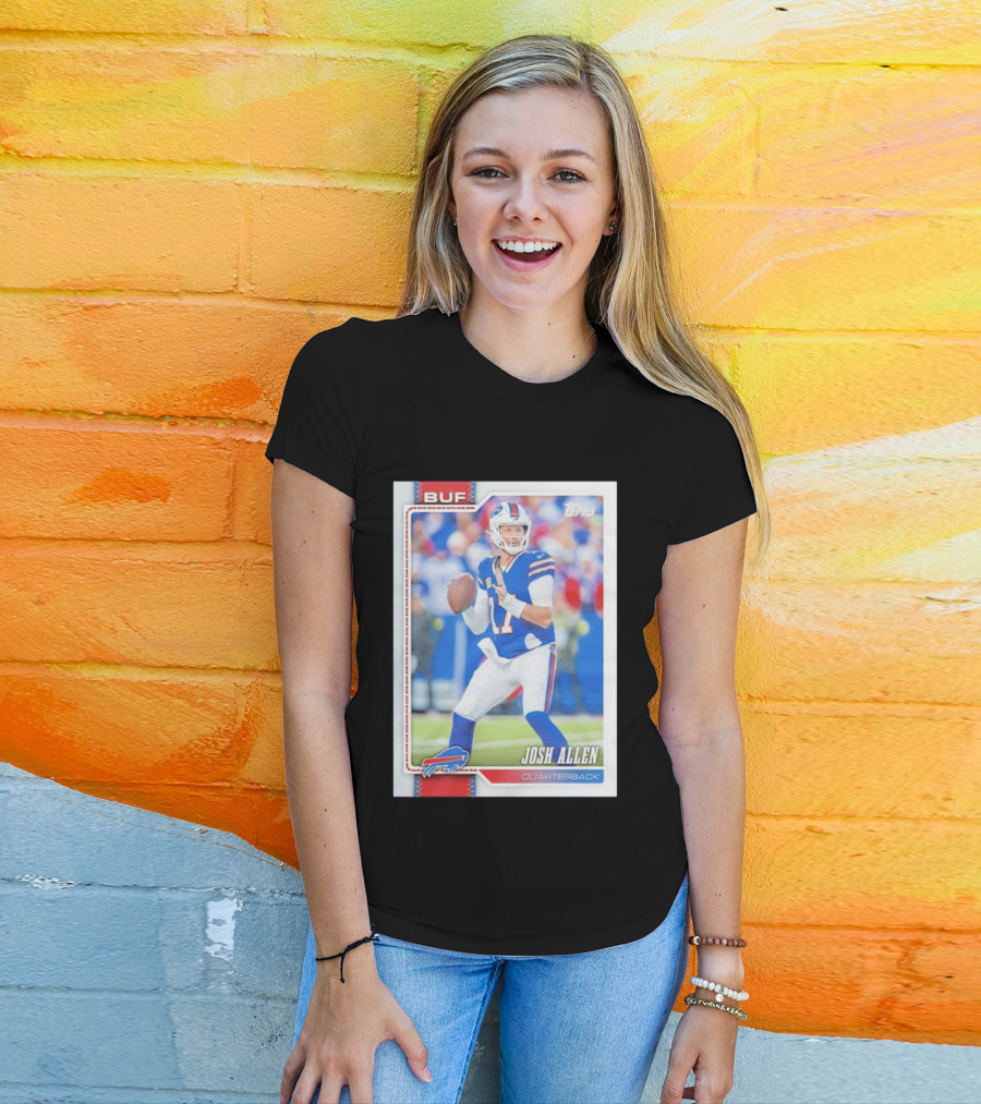 Buffalo Bills Josh Allen Quarterback Topps 2026 T-Shirt