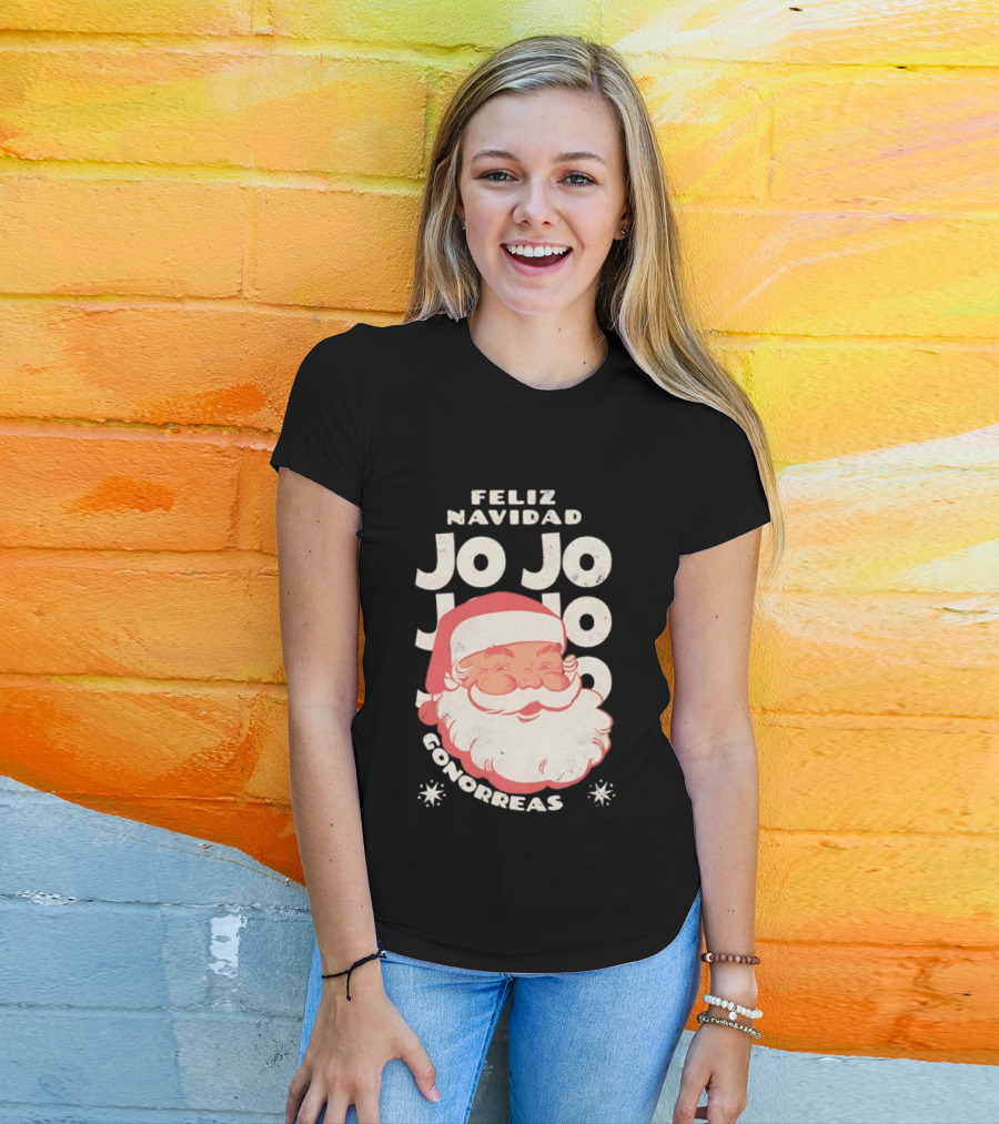 Feliz Navidad Jojo Santa Claus Christmas Gonorrea T-Shirt