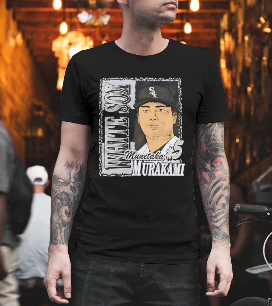 Munetaka Murakami #5 White Sox Baseball T-Shirt