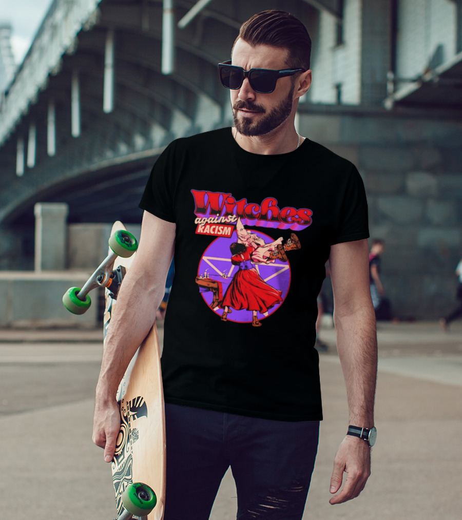 Witches Against Racism Witchcraft Symbolism Empowerment T-Shirt
