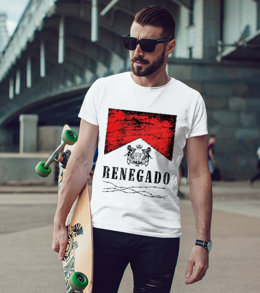 Renegado Born To Be Wild Red Crest Gothic T-Shirt