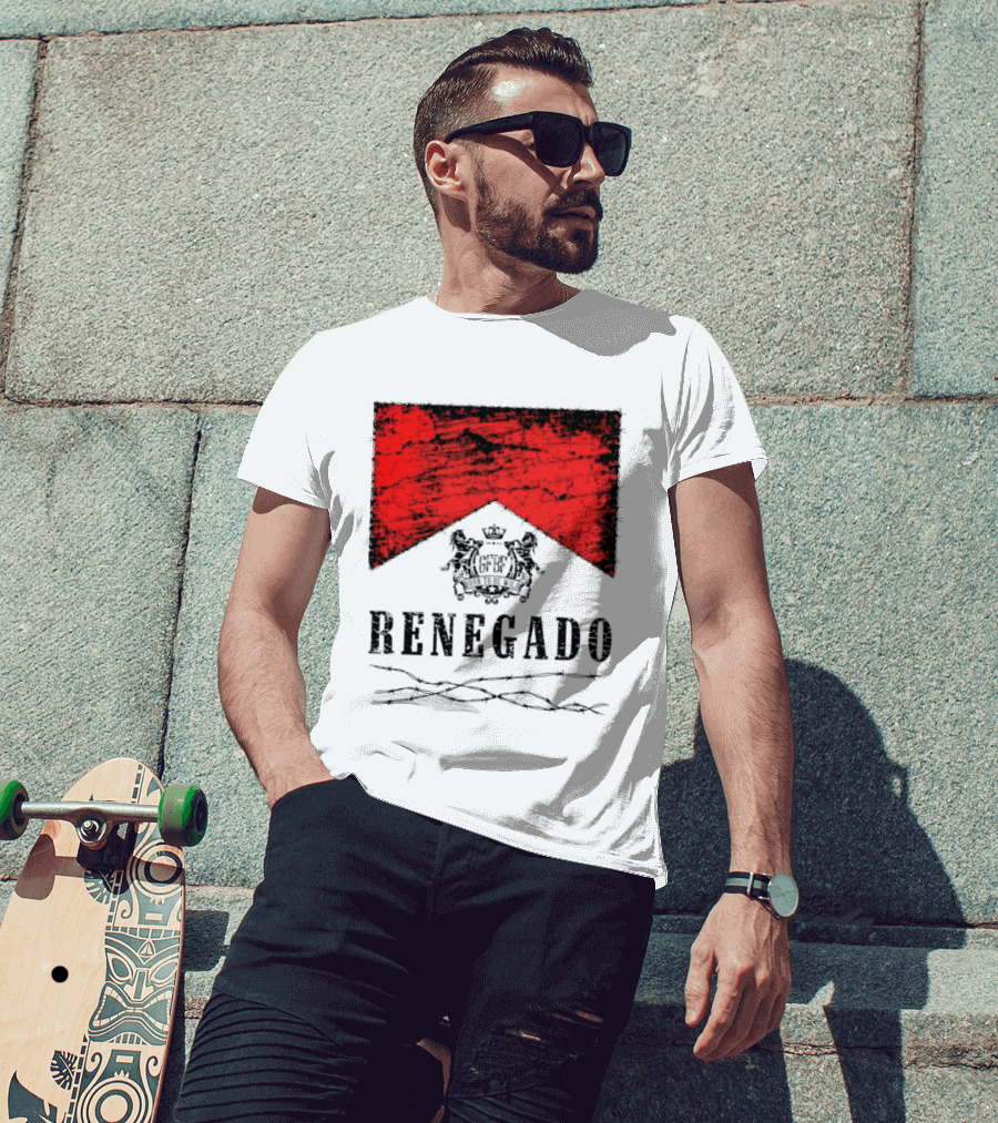 Renegado Born To Be Wild Red Crest Gothic T-Shirt