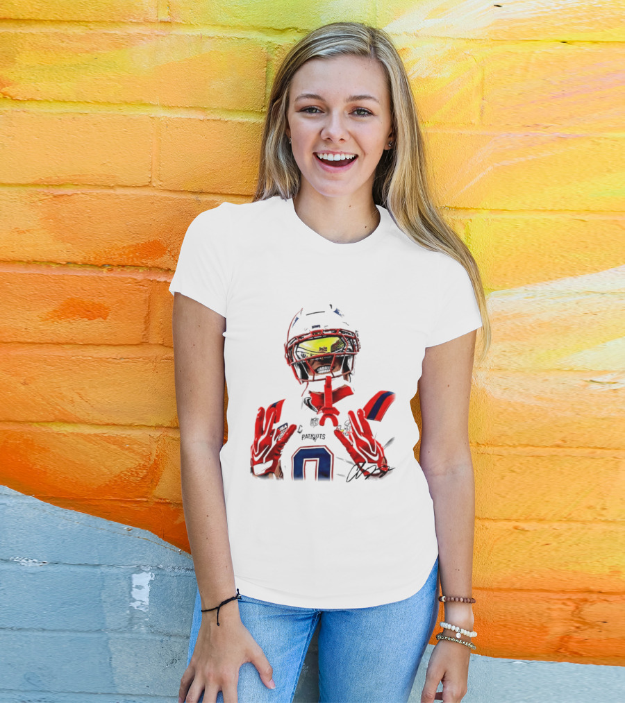 New England Patriots Christian Gonzalez Gonzo Player Number 6 T-Shirt
