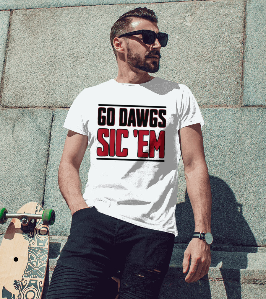 Georgia Bulldogs Go Dawgs Sic Em T-Shirt