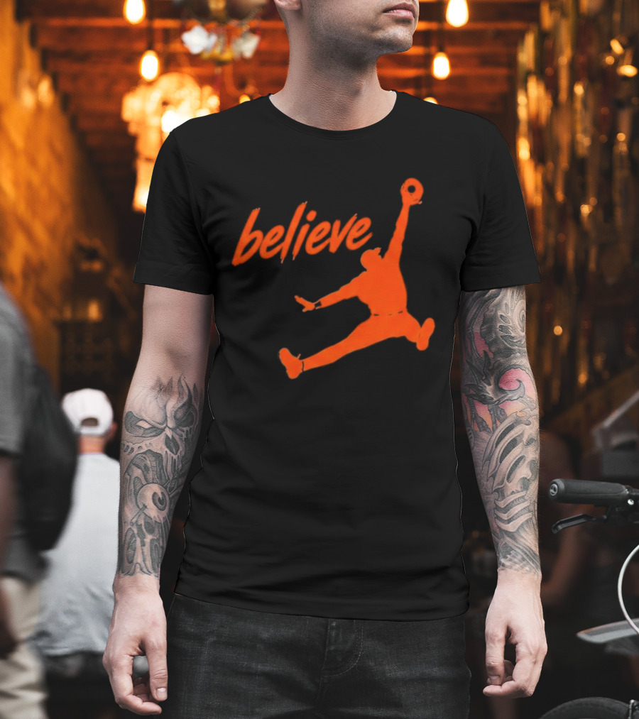 Believe Orioles Air Cowser Jump T-Shirt