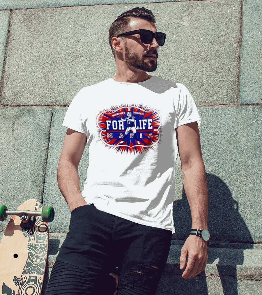 Buffalo Mafia For Life 17 Josh Allen T-Shirt