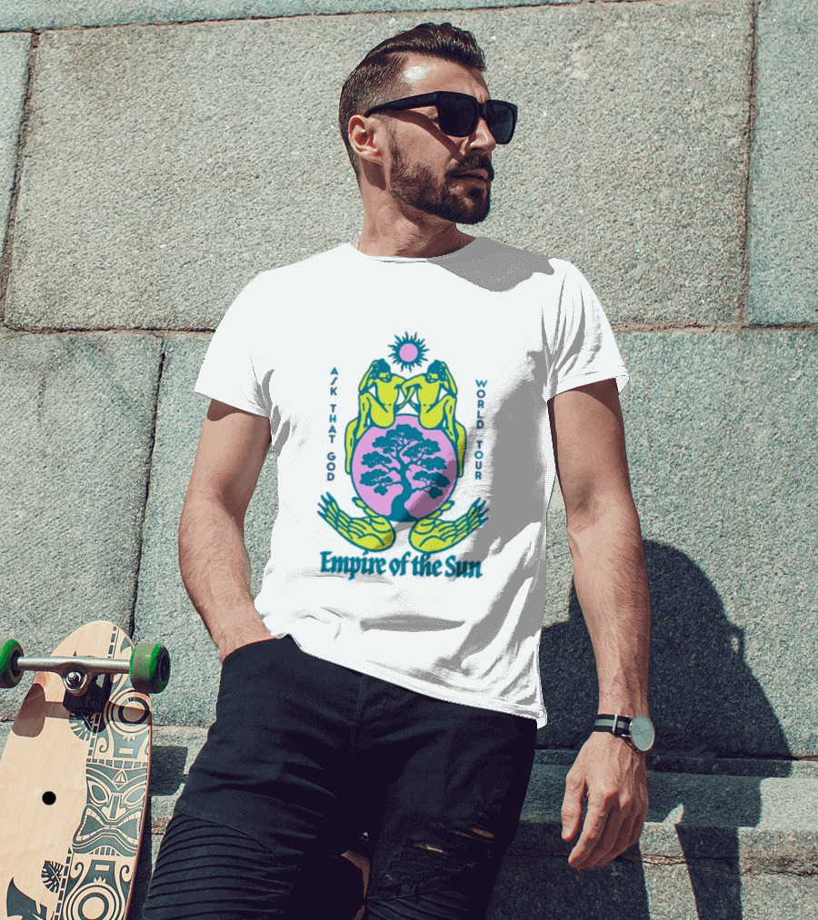 Empire Of The Sun Ask That God Hand World Tour Tree T-Shirt