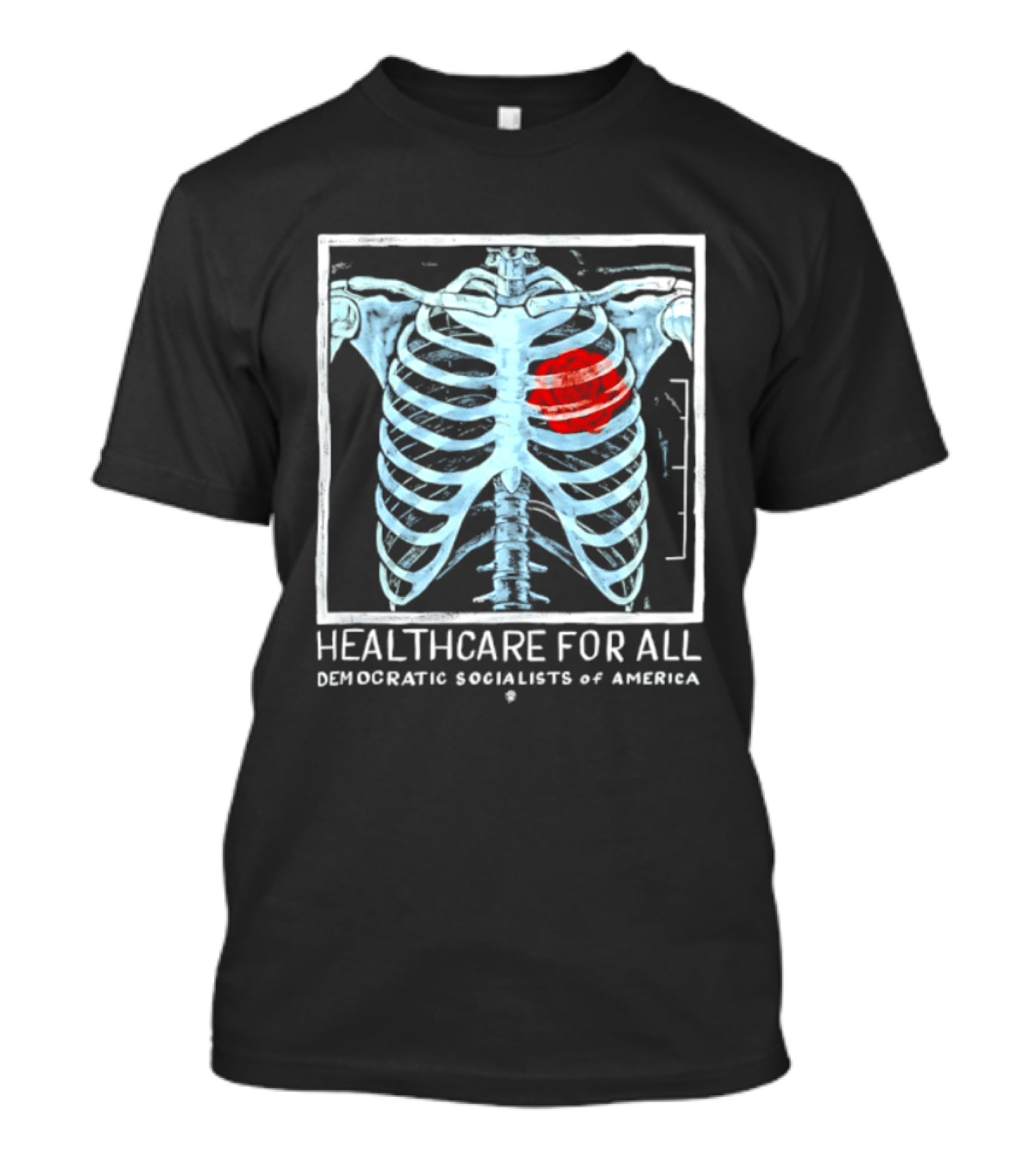 Healthcare For All Democratic Socialists Of America Ribcage T-Shirt