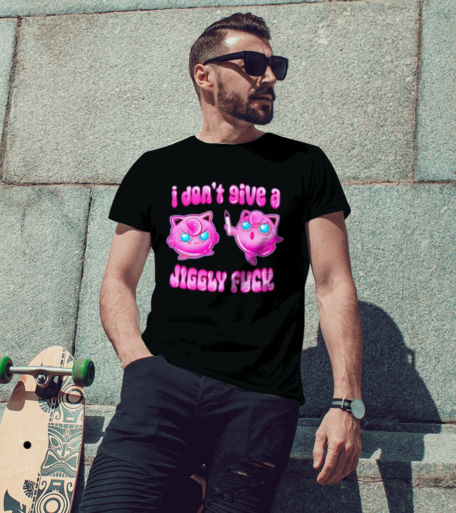 I Don't Give A Jiggly Fuck Jigglypuff Cartoon T-Shirt