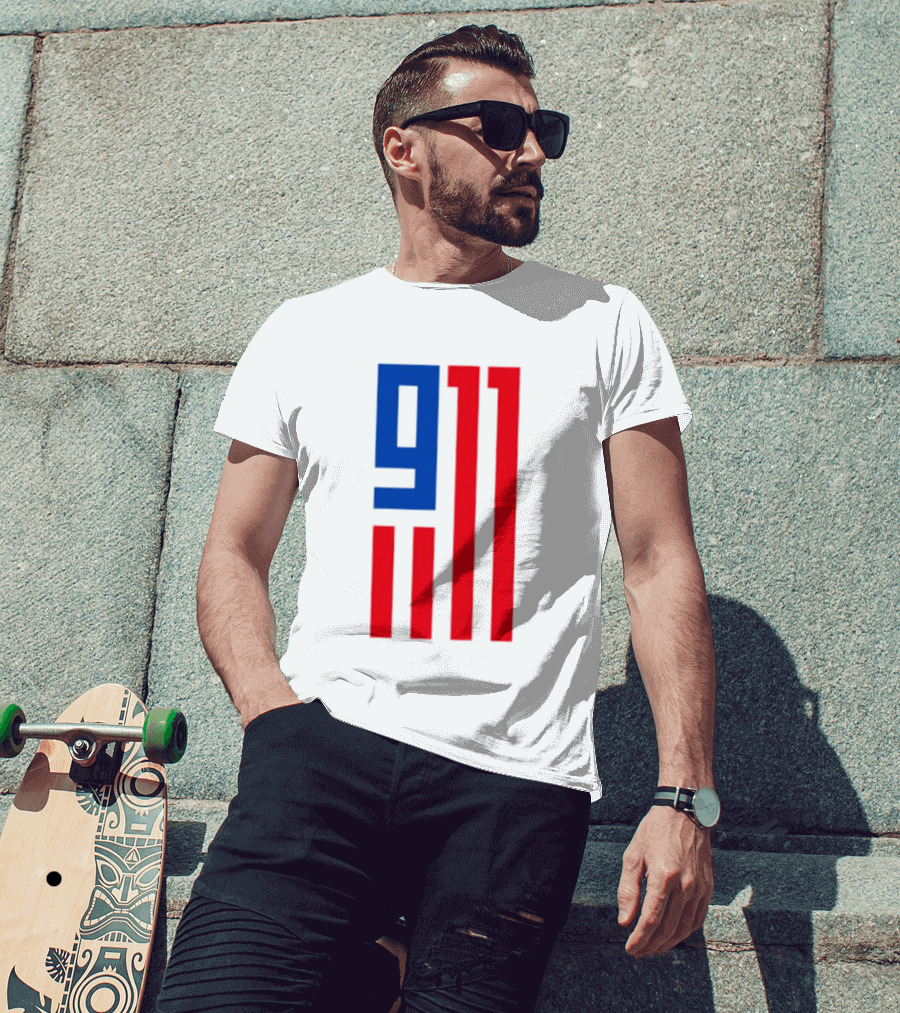 9/11 American Flag USA Patriotic September 11 T-Shirt