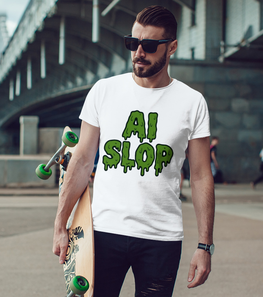AI Slop Dripping Goo T-Shirt