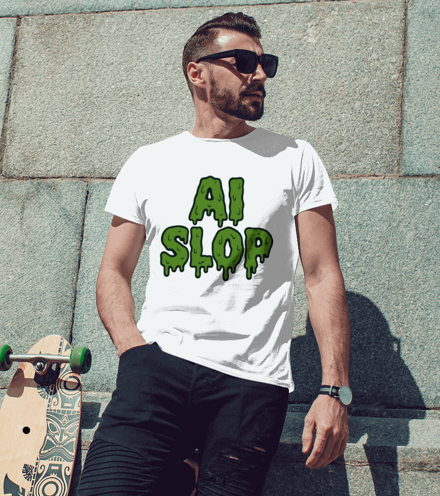 AI Slop Dripping Goo T-Shirt