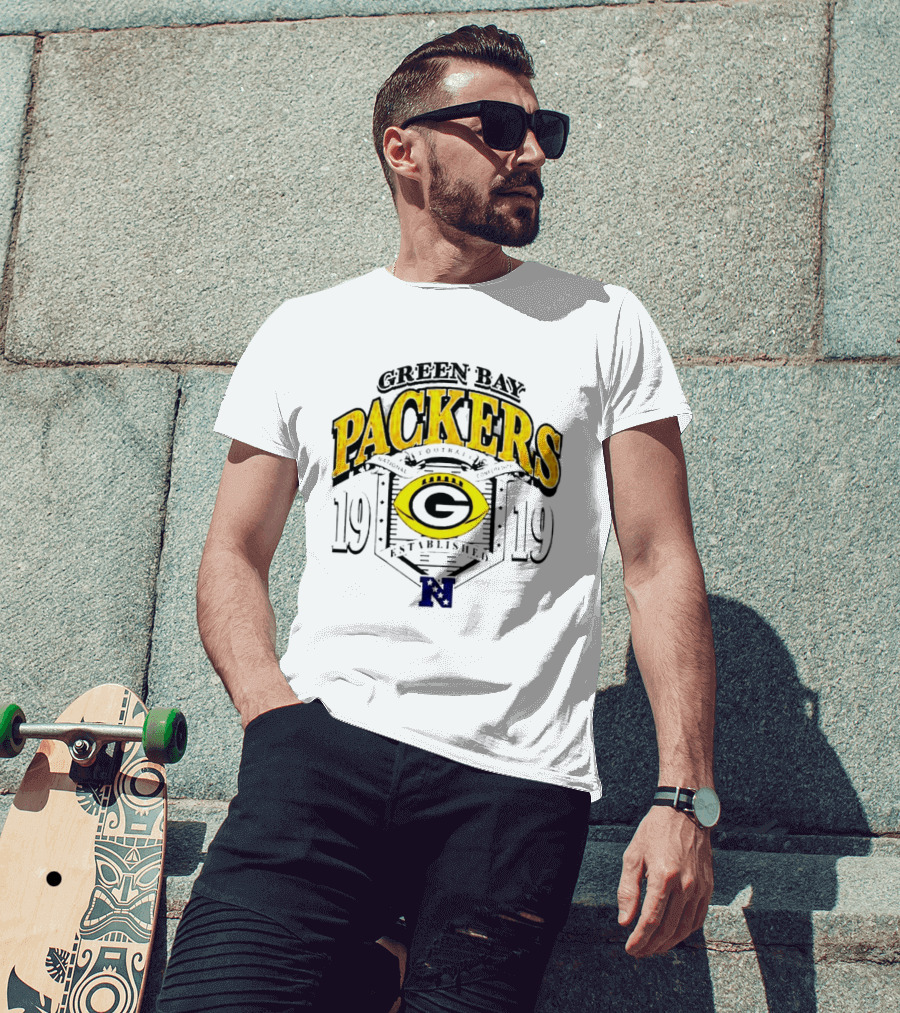 Green Bay Packers 1919 National Football Established Crest T-Shirt