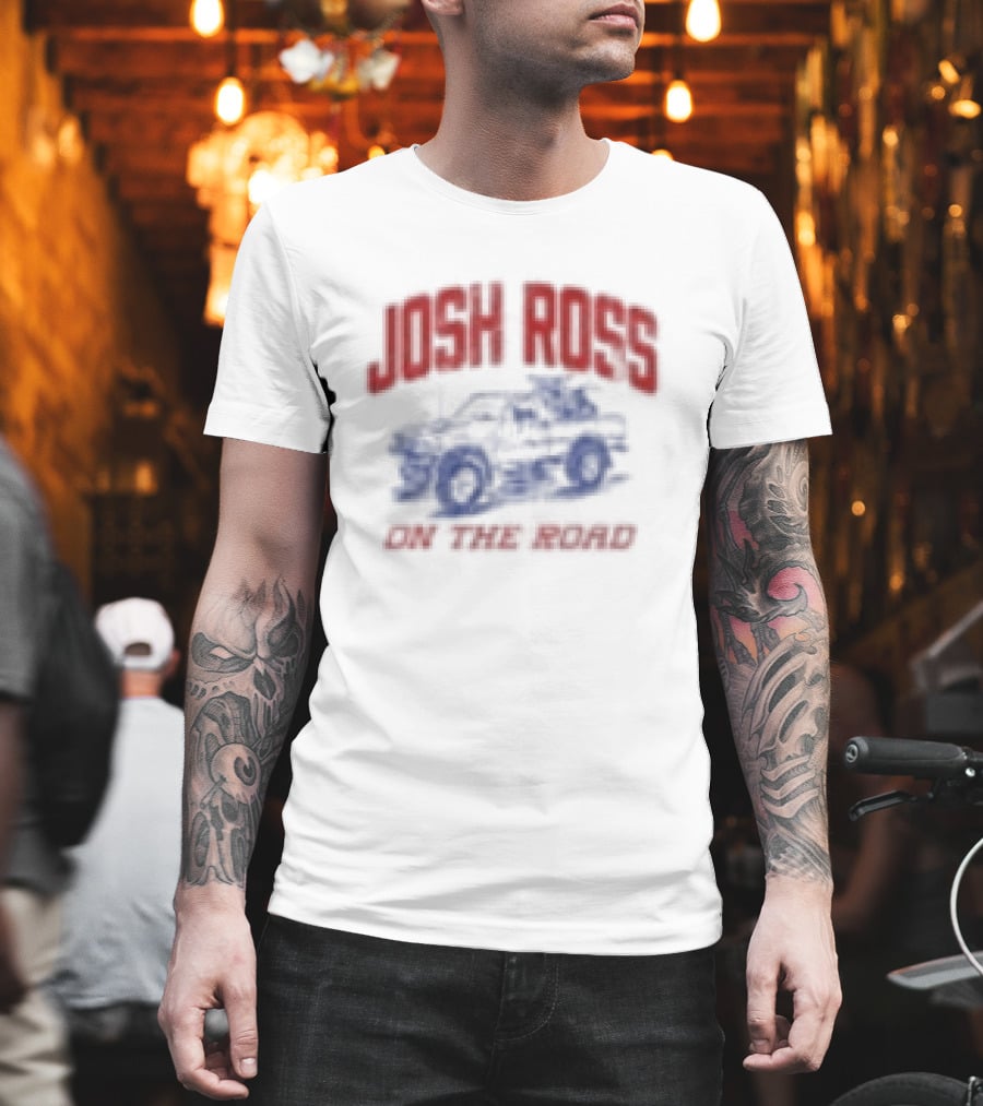 Josh Ross On The Road Tour Blue Car T-Shirt