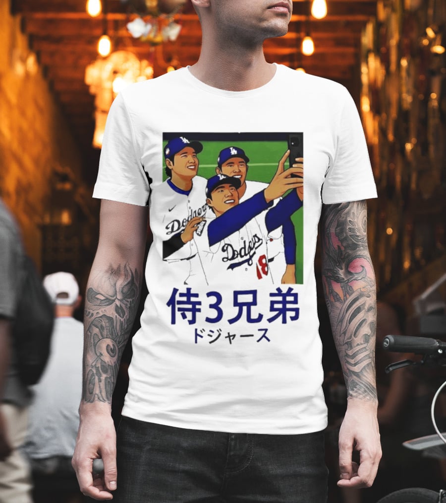 Ohtani Yamamoto Sasaki Dodgers Samurai 3 Brothers T-Shirt