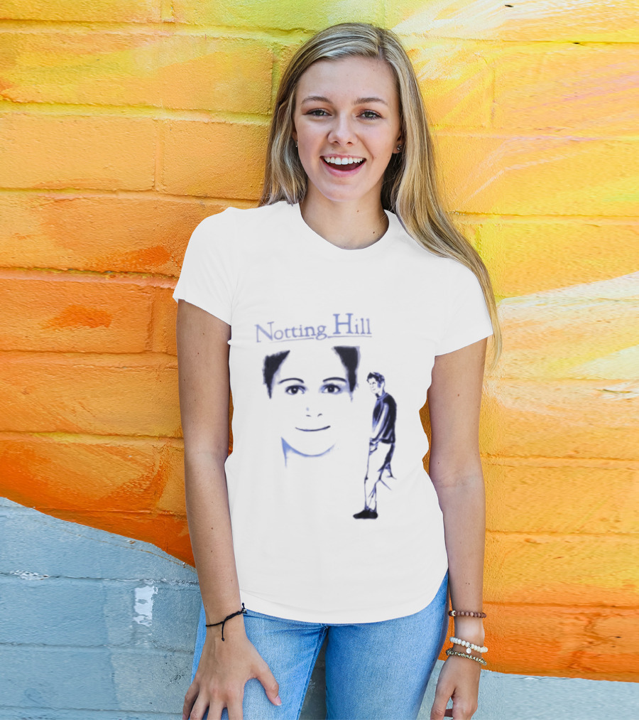 Notting Hill Tom Bateman Blue Art Conceptual T-Shirt