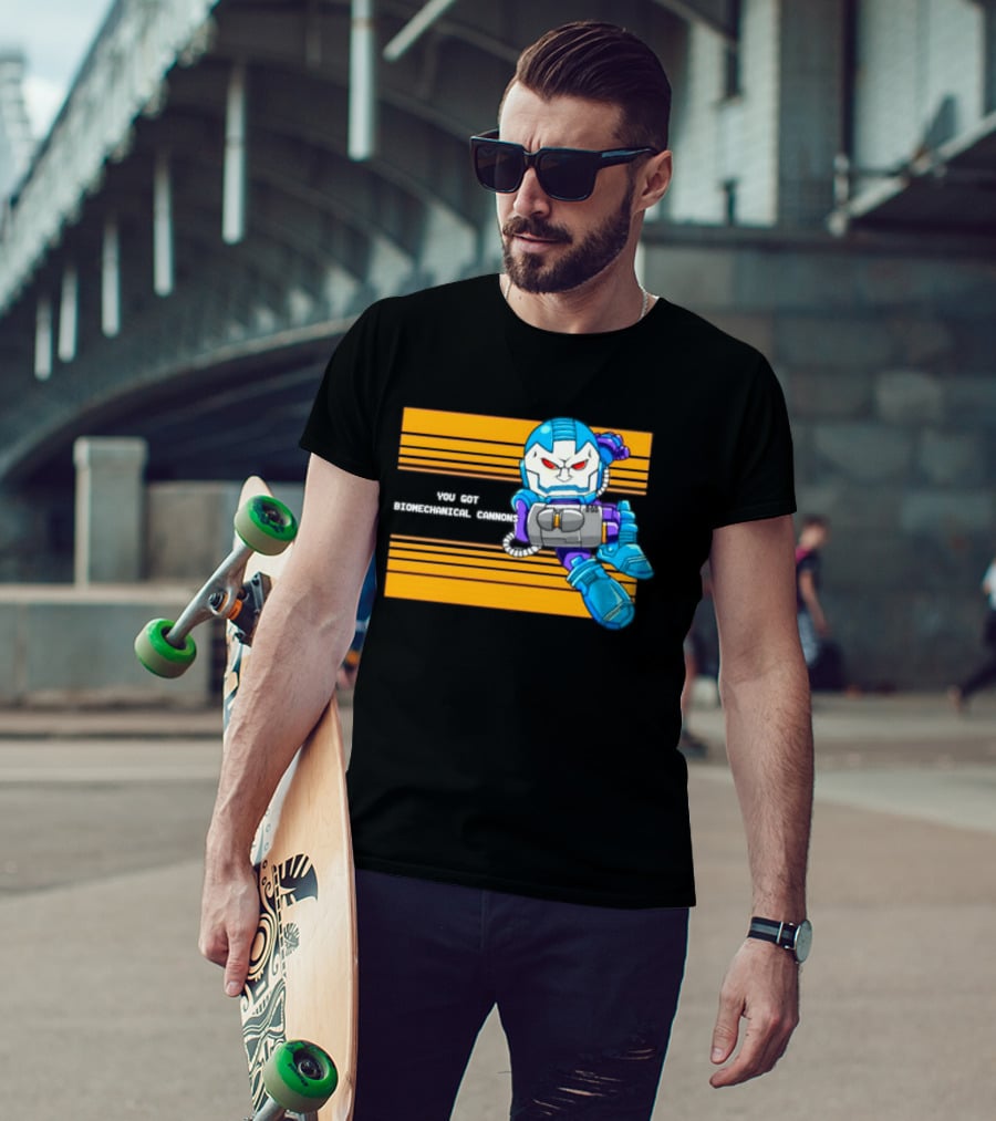Apocalypse Marvel Cartoon Biomechanical Cannons T-Shirt