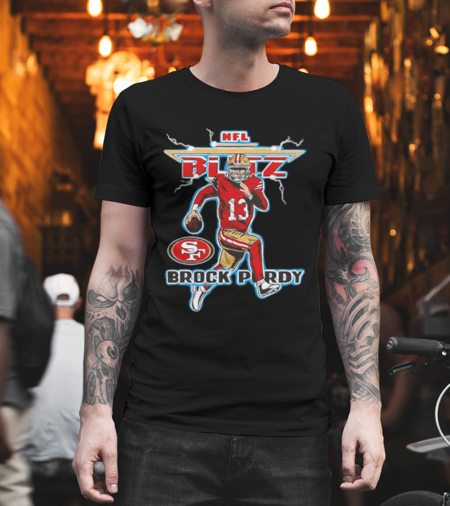 Brock Purdy NFL Blitz San Francisco 49ers SF Logo 13 T-Shirt