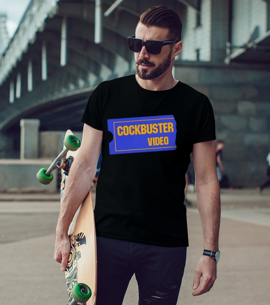 Cockbuster Video 90s Nostalgia Blockbuster T-Shirt