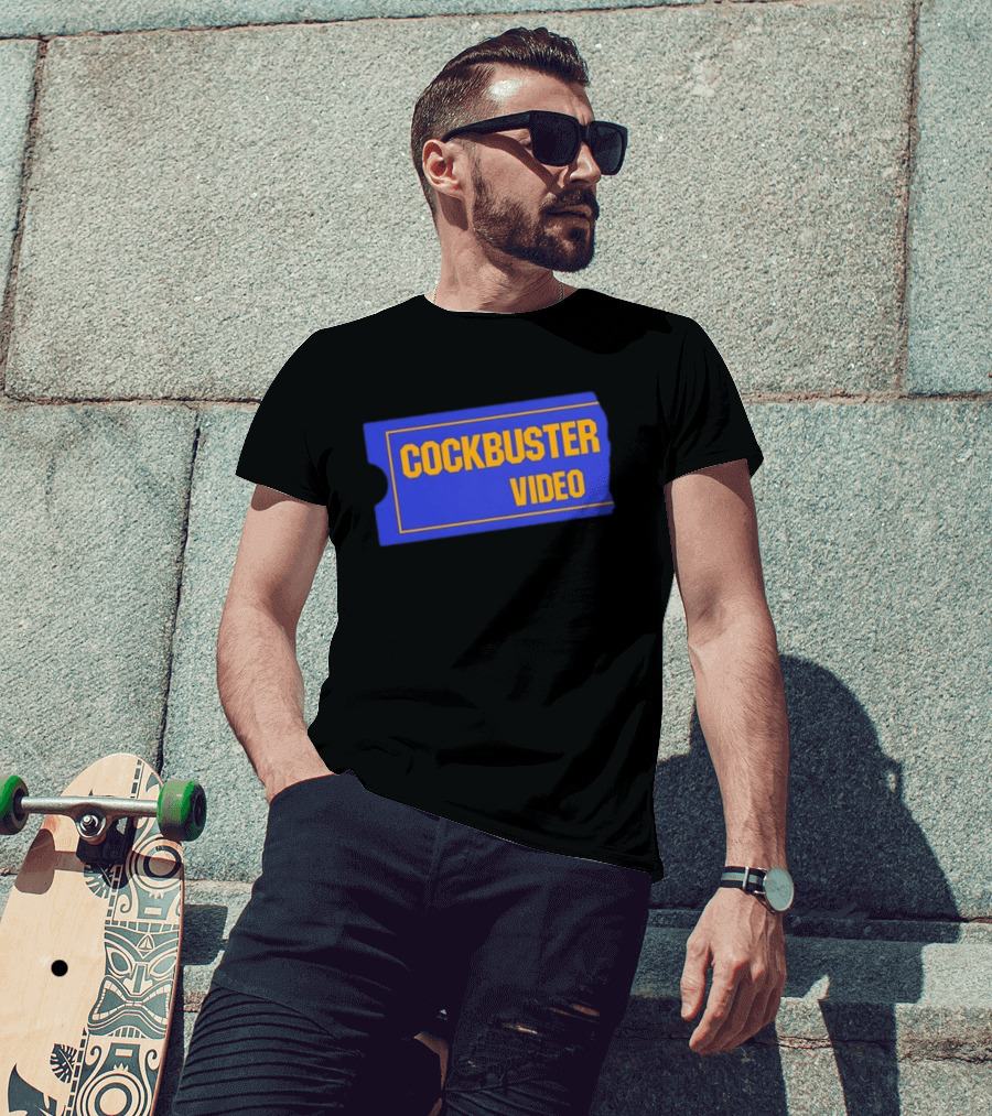 Cockbuster Video 90s Nostalgia Blockbuster T-Shirt
