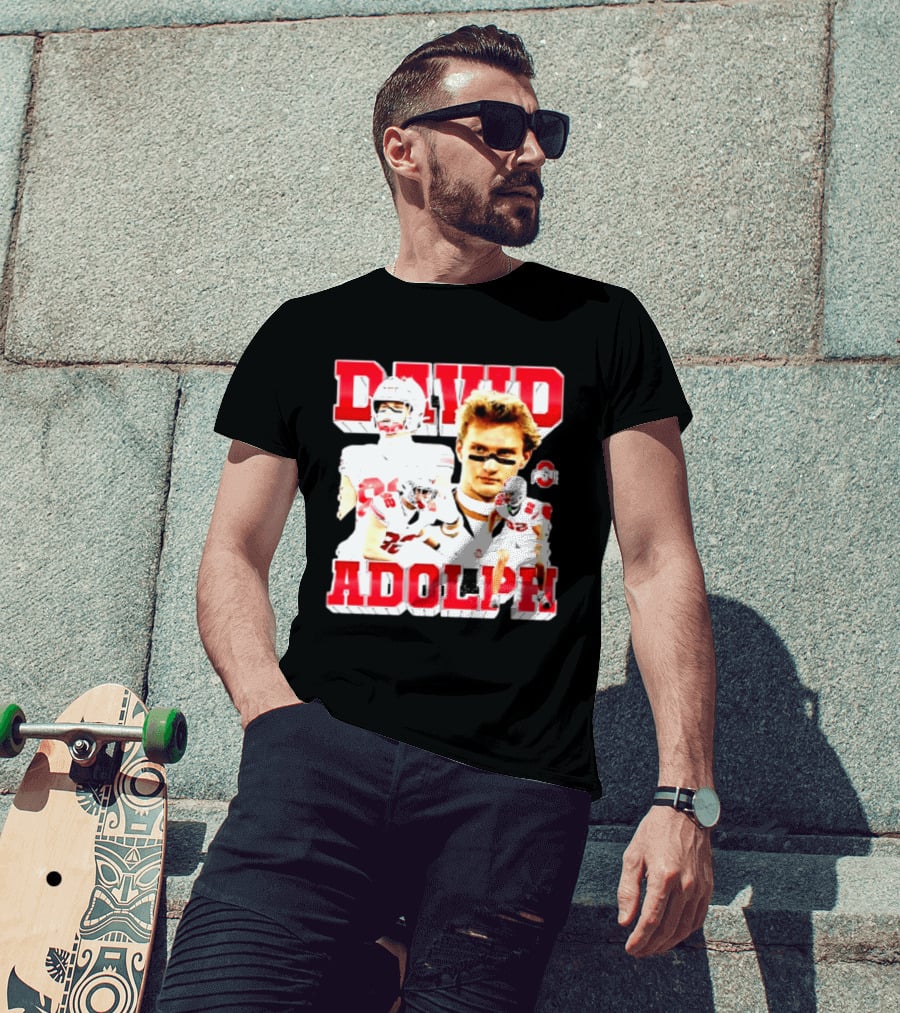 David Adolph 82 Ohio State Buckeyes NCAA Player Highlights T-Shirt