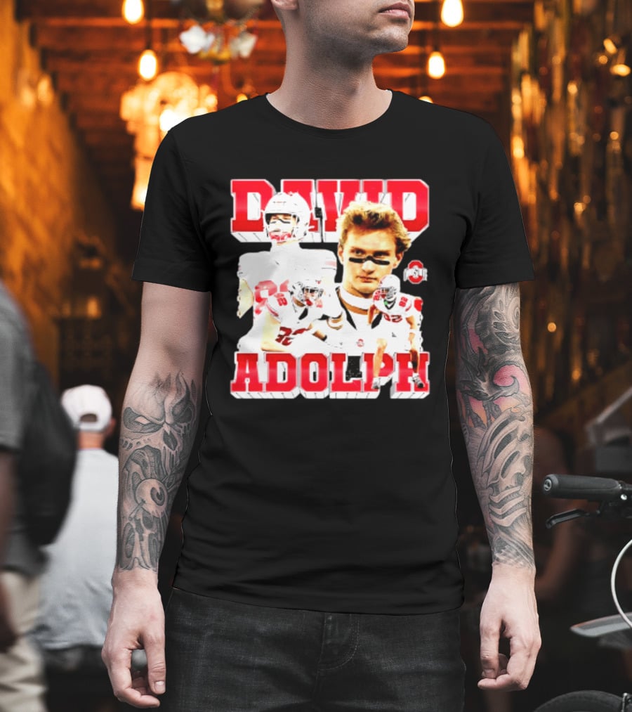 David Adolph 82 Ohio State Buckeyes NCAA Player Highlights T-Shirt