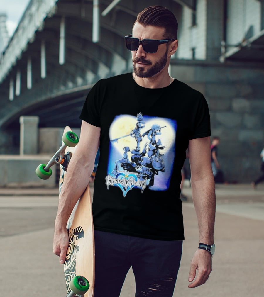 Kingdom Hearts Legends SquareSoft Sora Keyblade Moonlight T-Shirt