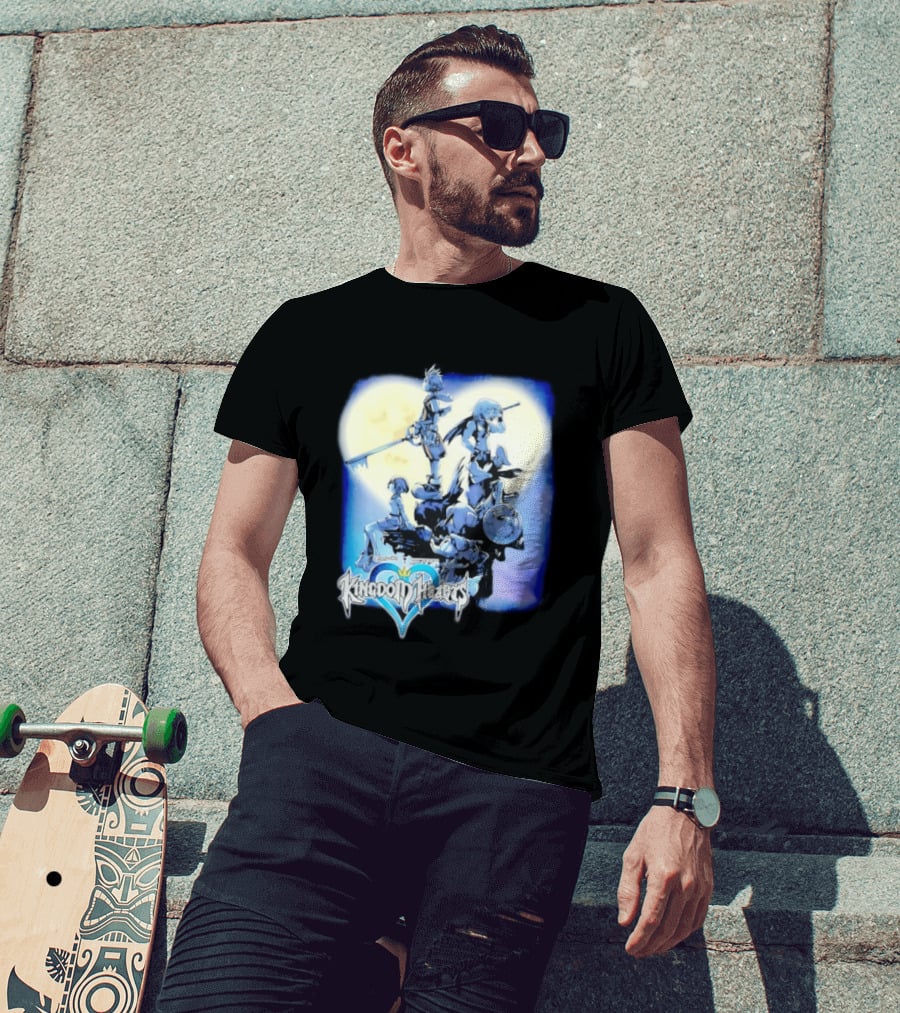 Kingdom Hearts Legends SquareSoft Sora Keyblade Moonlight T-Shirt