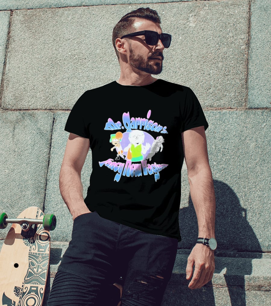 Mr Garrison's Fancy New Vagina South Park Basketball Cartoon Characters T-Shirt