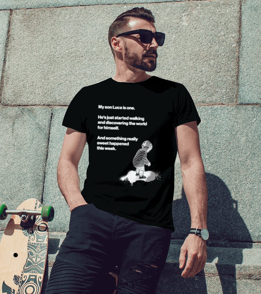 Luca Is One First Steps Adventure Exploring The World T-Shirt