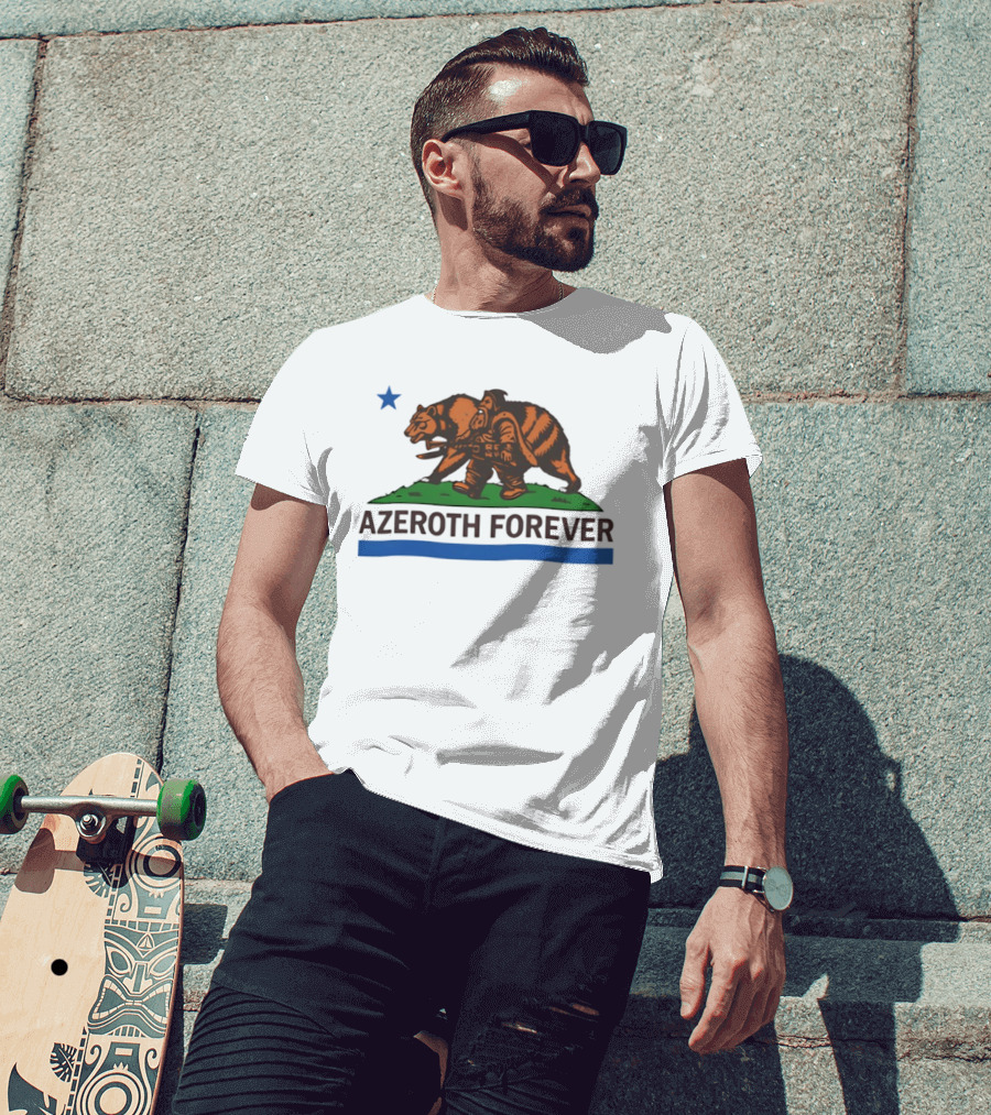Azeroth Forever Smokey Bear Parody Walking Wilderness Hero T-Shirt