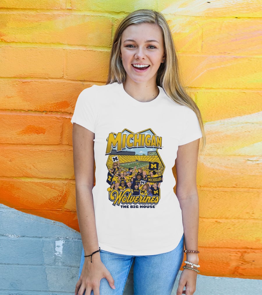 Michigan Wolverines The Big House 2026 Celebration Stadium Fans T-Shirt