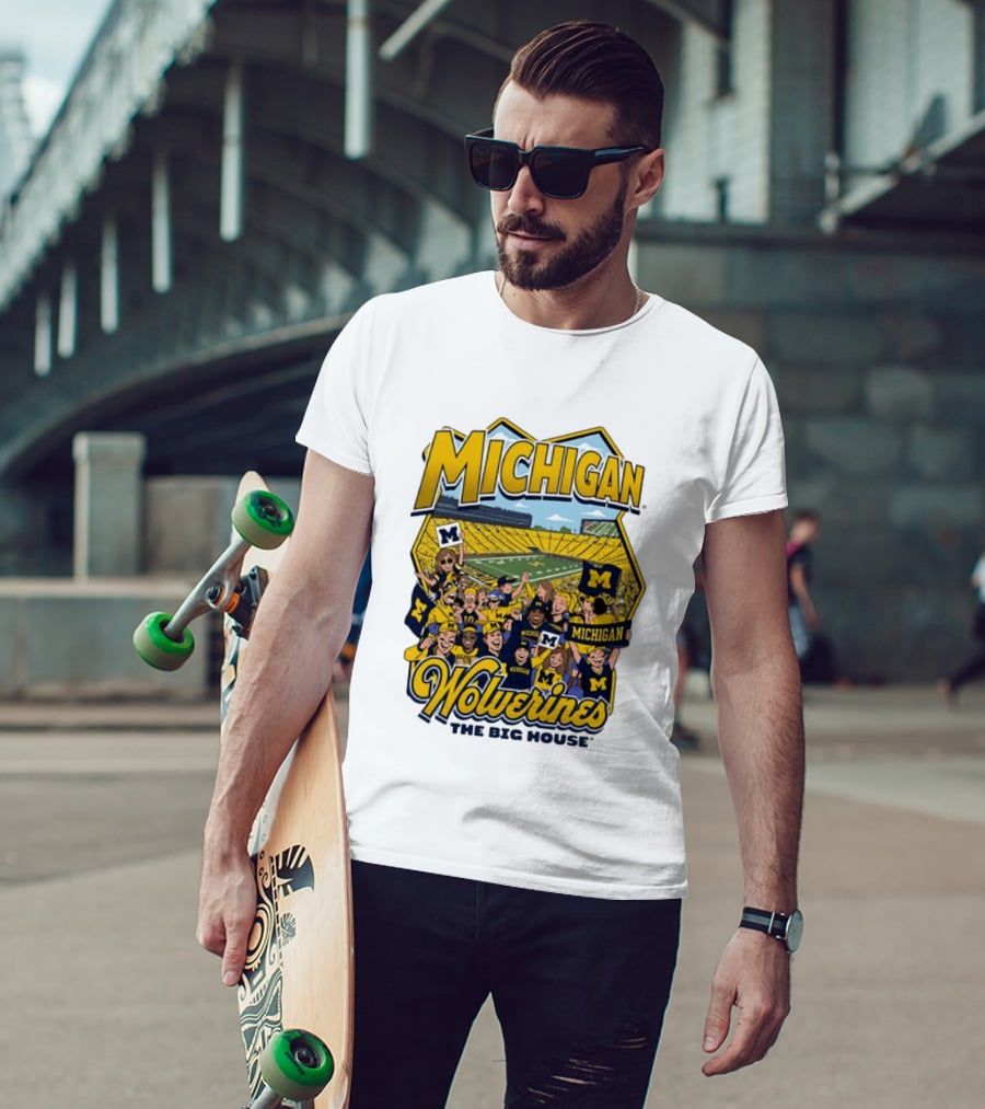 Michigan Wolverines The Big House 2026 Celebration Stadium Fans T-Shirt